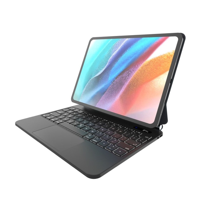 Husa de protectie FIXED cu tastatura wireless Apple iPad Pro 11" si iPad Air 10,9" EN, neagra