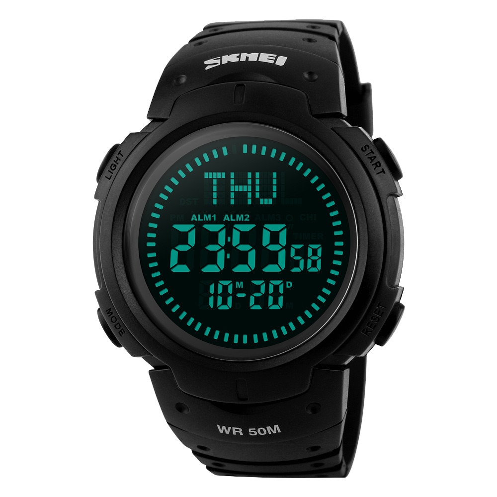 Ceas barbatesc Skmei world time busola DG1231CM, negru