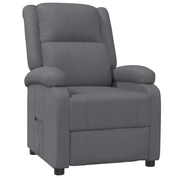 VidaXL szürke műbőr dönthető fotel 22.65 kg