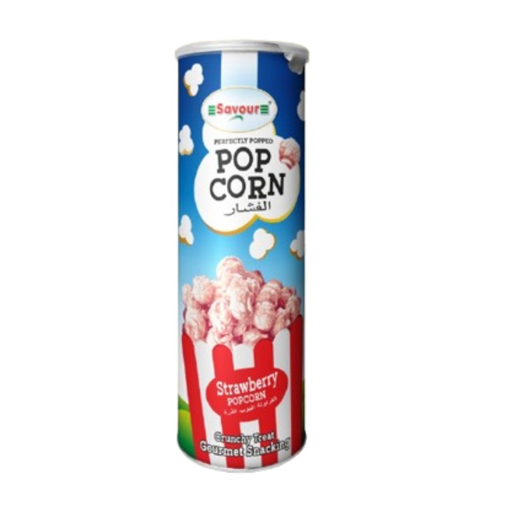 Popcorn cu glazura de Capsuni-Strawberry Popcorn Savour 80 gr