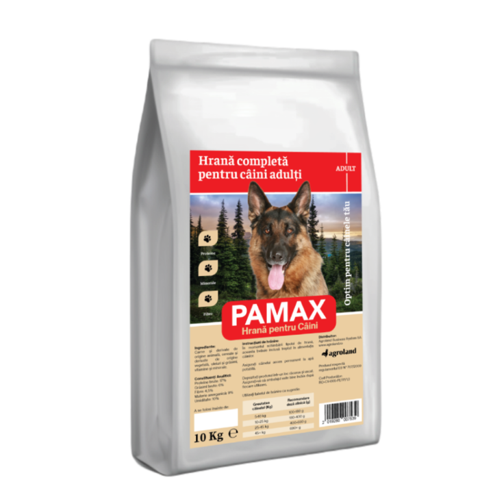 Hrana uscata pentru caini adulti, PAMAX, 10 kg