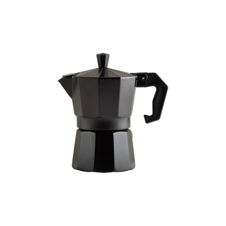Кафеварка, Classic Moka Espressor, За 3 души, Черен
