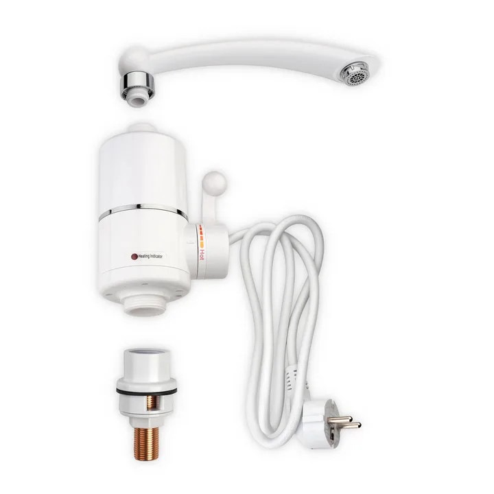 Set Incalzitor Instant, 3000W, Robinet pentru Chiuveta, Crom, ABS, 2 ani garantie