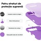 Husa CASEY STUDIOS™ compatibila cu iPhone 16 Pro Max, Soft Silicone Premium, Microfibra in Interior, Light Purple, de Protectie, Ultra Slim, pentru Incarcare Wireless, Margini Ridicate de Protectia Ecranului si a Camerelor