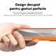 Husa CASEY STUDIOS™ compatibila cu iPhone 16 Pro Max, Soft Silicone Premium, Microfibra in Interior, Nectarine, de Protectie, Ultra Slim, pentru Incarcare Wireless, Margini Ridicate de Protectia Ecranului si a Camerelor