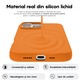 Husa CASEY STUDIOS™ compatibila cu iPhone 16 Pro Max, Soft Silicone Premium, Microfibra in Interior, Nectarine, de Protectie, Ultra Slim, pentru Incarcare Wireless, Margini Ridicate de Protectia Ecranului si a Camerelor