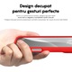 Husa CASEY STUDIOS™ compatibila cu iPhone 16 Pro Max, Soft Silicone Premium, Microfibra in Interior, Rosu, de Protectie, Ultra Slim, pentru Incarcare Wireless, Margini Ridicate de Protectia Ecranului si a Camerelor