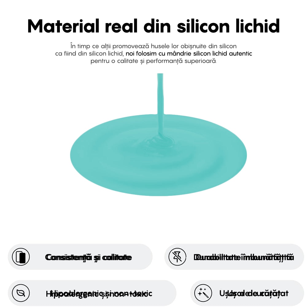 Husa CASEY STUDIOS™ compatibila cu iPhone 16 Plus, Soft Silicone Premium, Microfibra in Interior, Turcoaz, de Protectie, Ultra Slim, pentru Incarcare Wireless, Margini Ridicate de Protectia Ecranului si a Camerelor