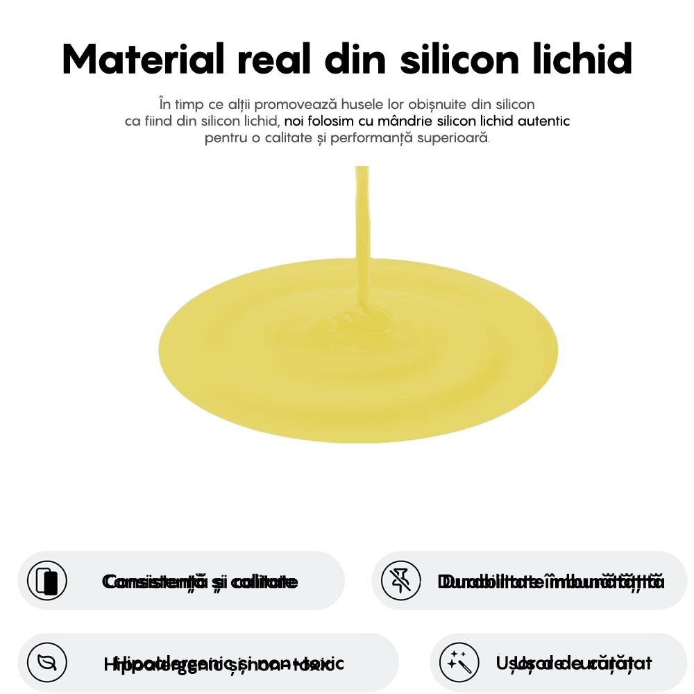 Husa CASEY STUDIOS™ compatibila cu iPhone 16 Plus, Soft Silicone Premium, Microfibra in Interior, Galben, de Protectie, Ultra Slim, pentru Incarcare Wireless, Margini Ridicate de Protectia Ecranului si a Camerelor
