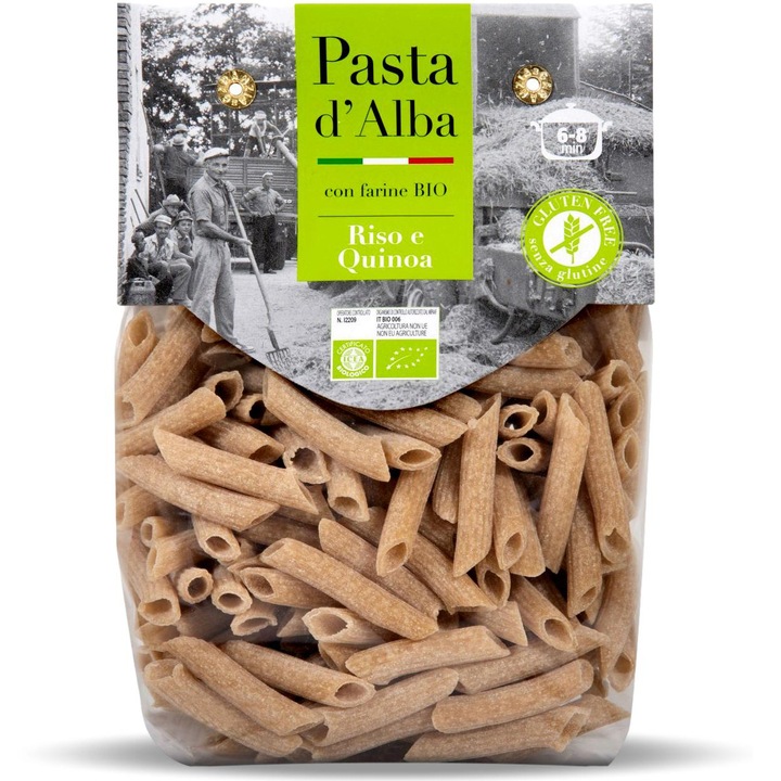 Paste penne BIO fara gluten, din orez si quinoa