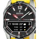 Ceas barbati Festina Connected, titan, negru, curea silicon galben, 44mm, rezistent la apa 30m