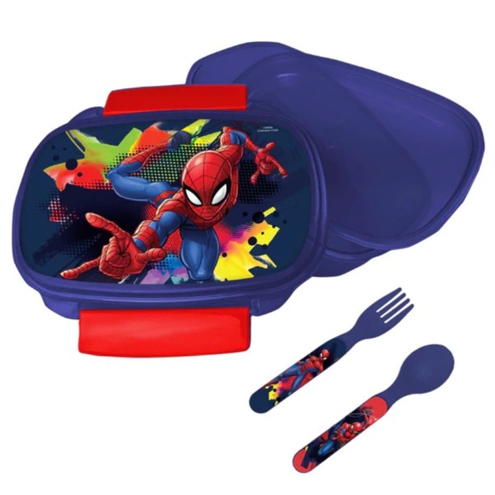 Cutie sandwich Spiderman, set tacamuri incluse