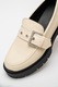HUGO, Mocasini din piele ecologica Kris, Crem