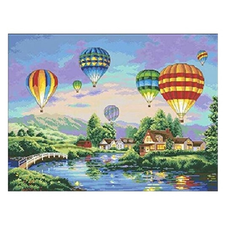 Pictura dupa numere pentru adulti incepatori, 16 x 20 inci, pictura in ulei acrilic, pentru decorarea peretelui acasa (fara cadru) (Tablou Fara rama Print digital)