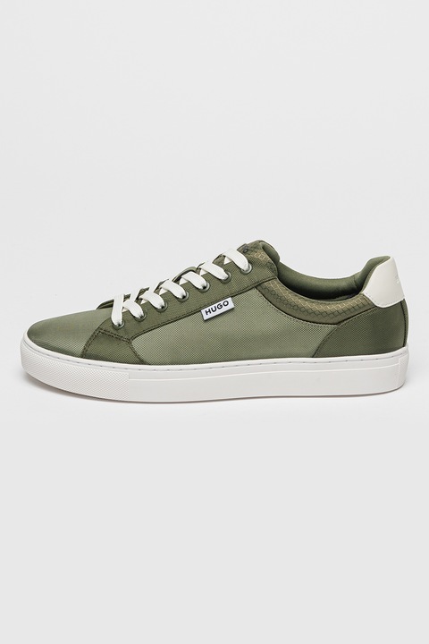 HUGO, Pantofi sport textili Morrie, Verde