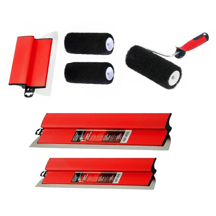 Pachet gletiere LOutil Parfait de 25, 35, 45 cm + trafalet glet 25 cm cu rezerve