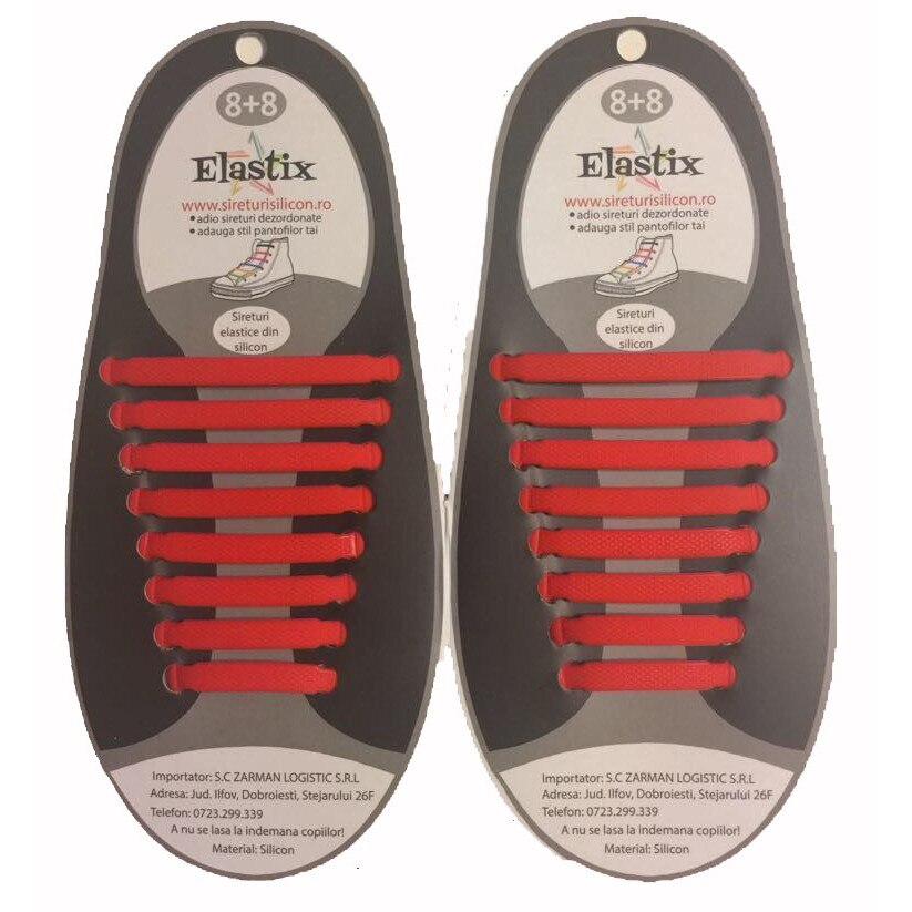 Sireturi elastice din silicon, Rosu