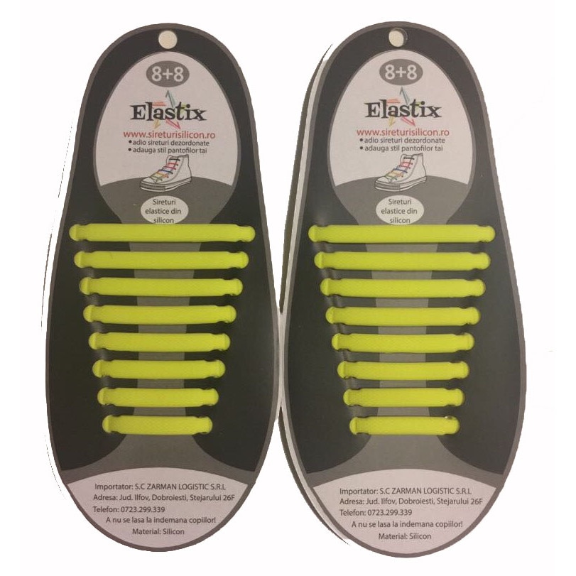 Sireturi elastice din silicon, Galben