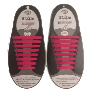Sireturi elastice din silicon, Roz Sireturi elastice din silicon, Roz