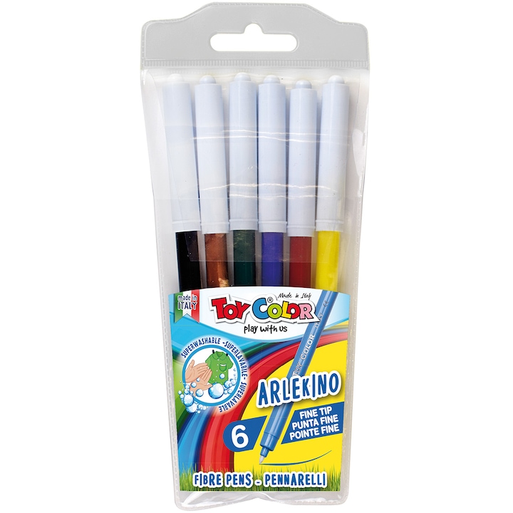 Флумастери Toy Color Arlekino 6 цвята