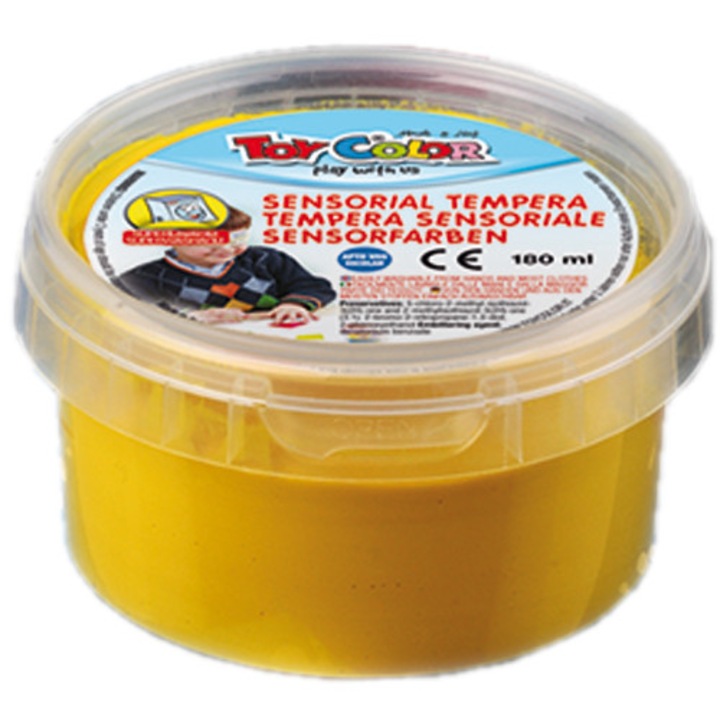Боя темперна Toy Color релефна жълта 180мл