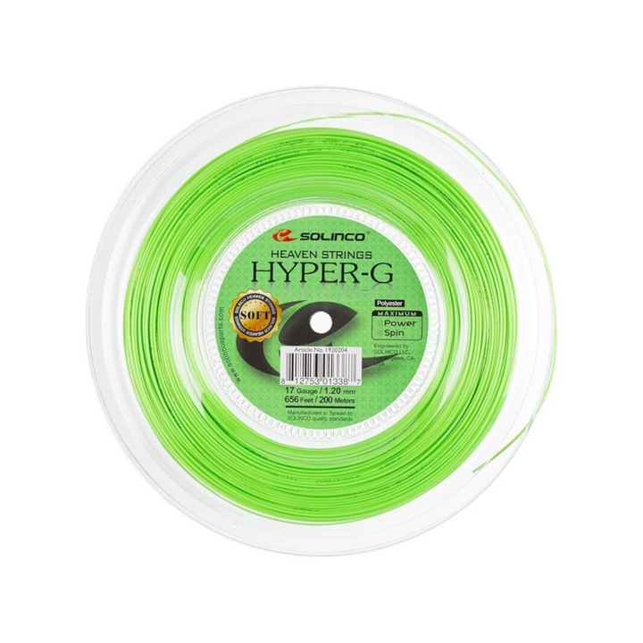 Racordaj Rola SOLINCO Hyper-G Soft 17 Gauge 1.20 mm 200 M