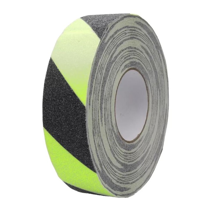 Banda Antialunecare Autoadeziva, Fosforescenta, rola 5cm x 25m