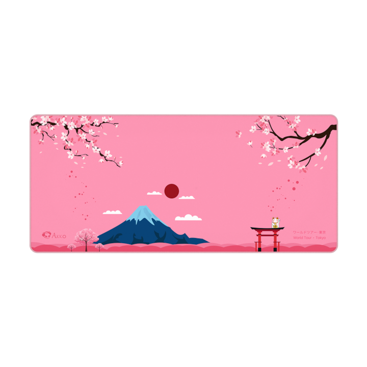 Подложка за мишка AKKO Desk Mat, 900x400, World Tour TOKYO