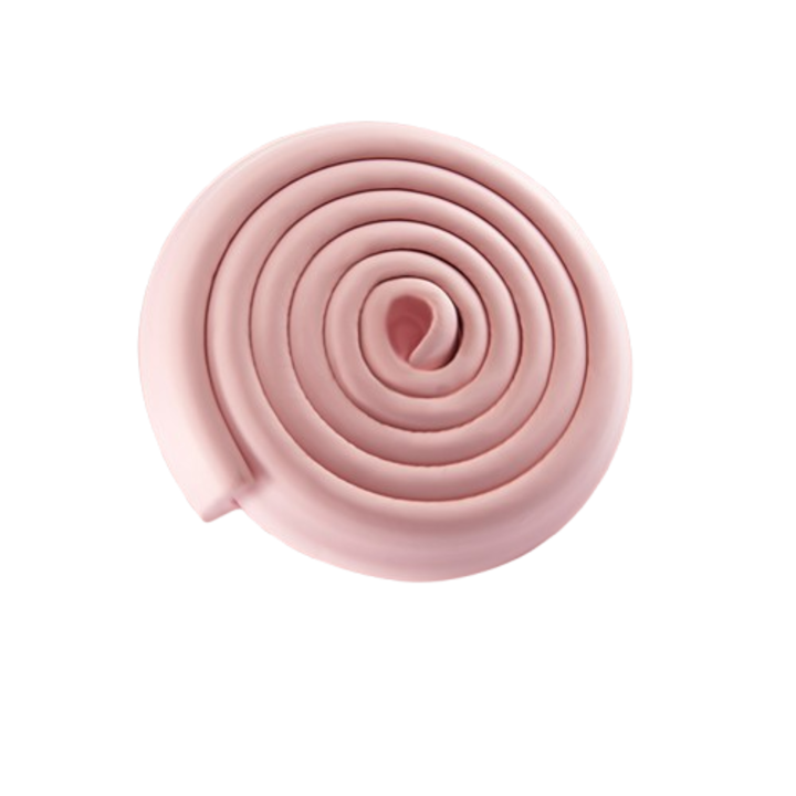 Banda de protectie pentru colturi si margini, 3.5x1.2x200 cm, set de instalare inclus, roz