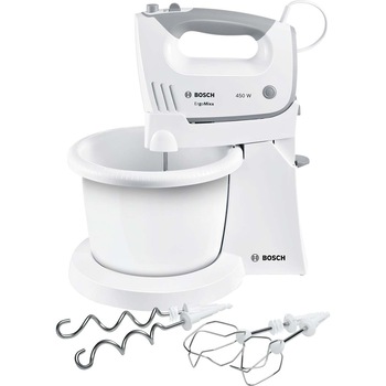 Mixer cu bol Bosch MFQ36460, 450 W, 5 Viteze + Turbo, Alb Mixer cu bol Bosch MFQ36460, 450 W, 5 Viteze + Turbo, Alb