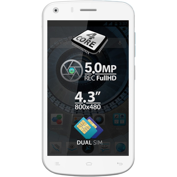 Telefon mobil Allview A5 Quad, Dual SIM, White