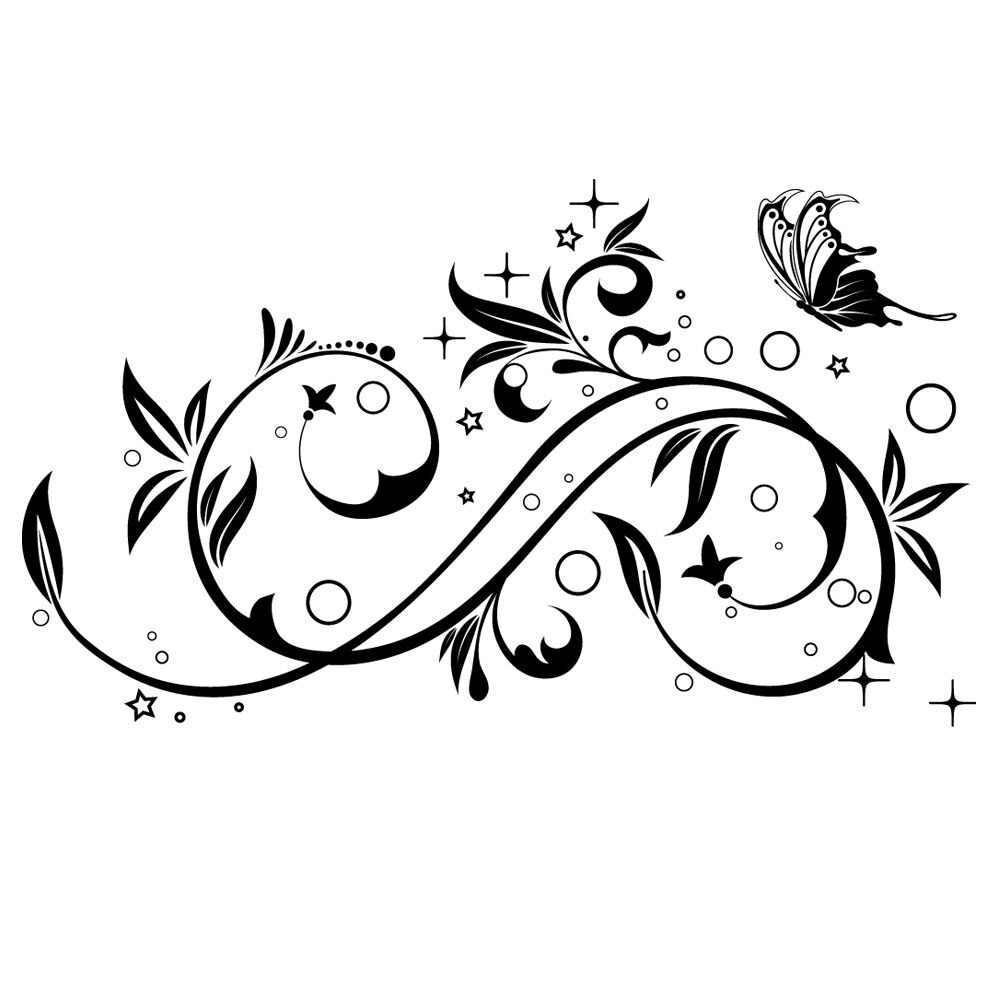 Sticker decorativ Echilibru Feng Shui - Negru 119x68 cm - BeeStick