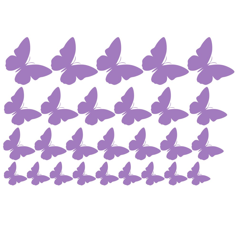 Sticker decorativ Multi Fluturi - Violet Lavanda 80x52 cm - BeeStick