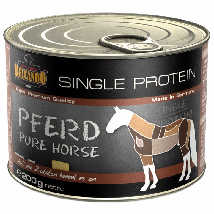 Conserva pentru Caini Belcando Single Protein, Cal, 200 g