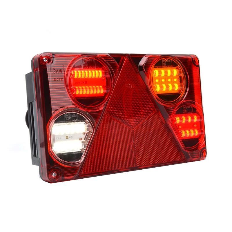 Lampa spate 232x142, 6 functii, cu triunghi, cu ceata si mers inapoi, LED, dreapta, W70DP 392 Was