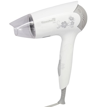 Uscator par Hausberg HB25 , 1400W, 2 viteze, maner pliabil, Alb Uscator par Hausberg HB25 , 1400W, 2 viteze, maner pliabil, Alb