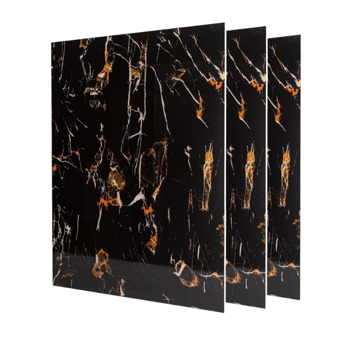 Set 3 panouri Highlight UV, Naimeed D6517, ultrarezistent, flexibil, ignifug, 122x92cm, 2.8mm grosime, tehnologie moderna, rezistent la umezeala