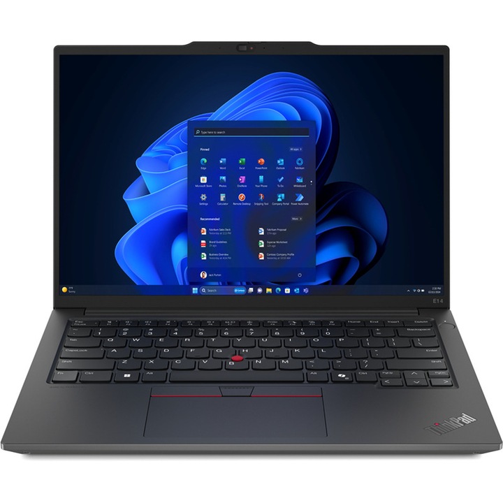 Laptop Lenovo ThinkPad E14 Gen 6 processzor Intel Core Ultra 7 155H 24M gyorsítótár, akár 4,80 GHz 14" WUXGA, 16 GB DDR5, 512 GB SSD, Intel® Arc Graphics, Win 11 Pro, fekete