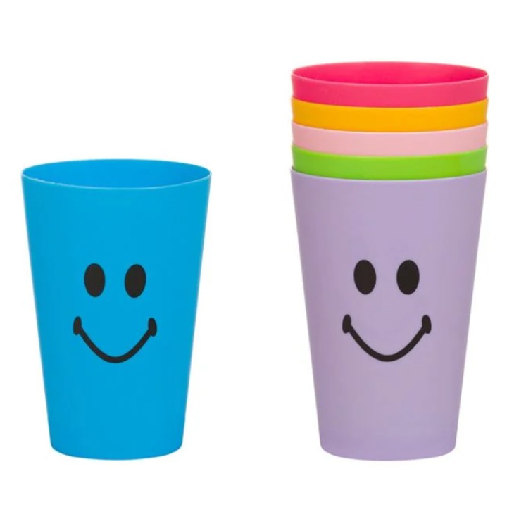 Gyerek szemüveg szett, Smiley modell, 350ml, műanyag, Multicolor