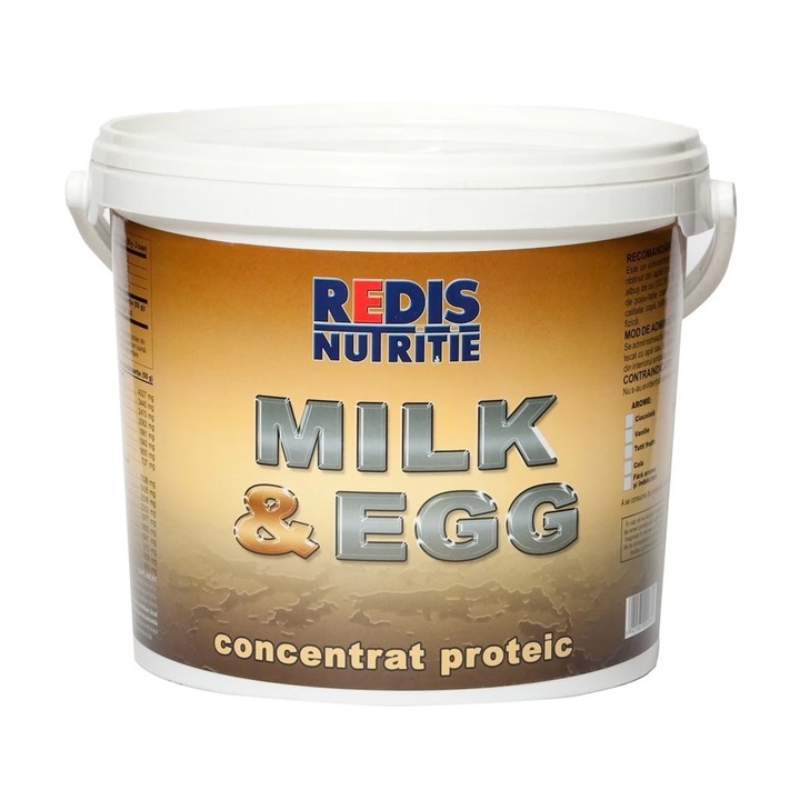 Concentrat proteic Milk & Egg, 2000 g, Redis Nutritie