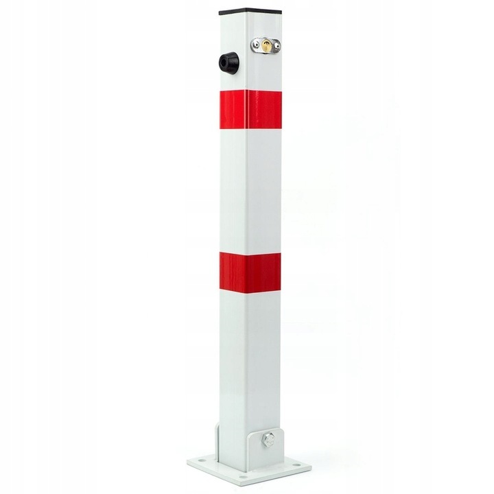 Колче за паркиране Verda SN1803, стомана, 60 см, бяло/червено, 6x6x60 см