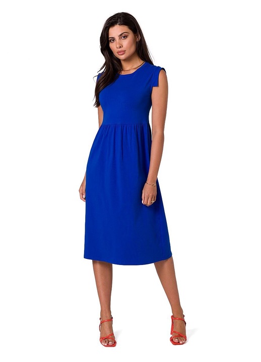 Дневна рокля, BeWear, памук/еластан, синьо