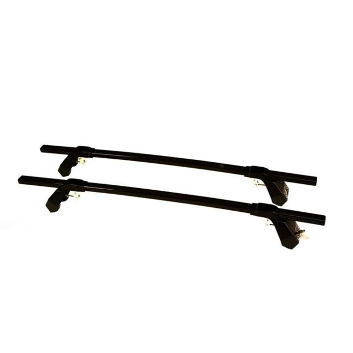 Bare transversale Hermes, set 2 bucati, metal galvanizat, 110cm, cu capace anti-furt, pentru Chevrolet Espero 1991-1999
