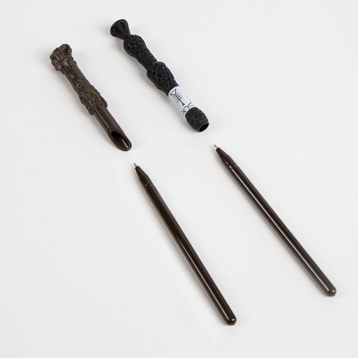 Комплект от 2 химикалки с пръчици Harry Potter