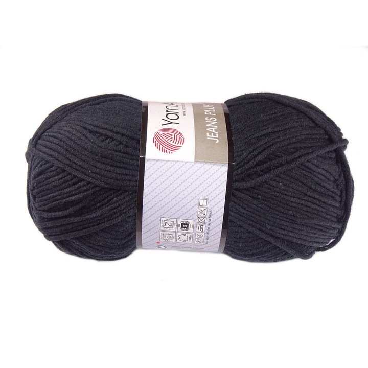 Fire textile Yarnart Wloczka Jeans Plus, 55% bumbac, 45% acril, 160m, 100g, set de 5 bucati