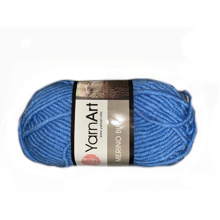 Fire textile Yarnart Wloczka Merino Bulky, 30% lana, 70% acril, 100g, 100m, culoare 600