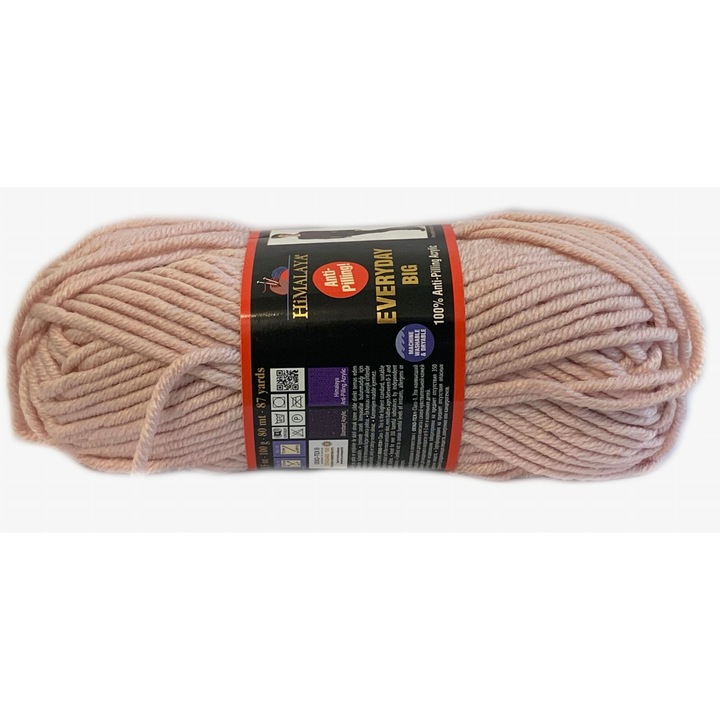 Garnitur Fire textile Yarnart Everyday Big, 100% acril, 80m, 9mm, multicolor, set de 5 bucati