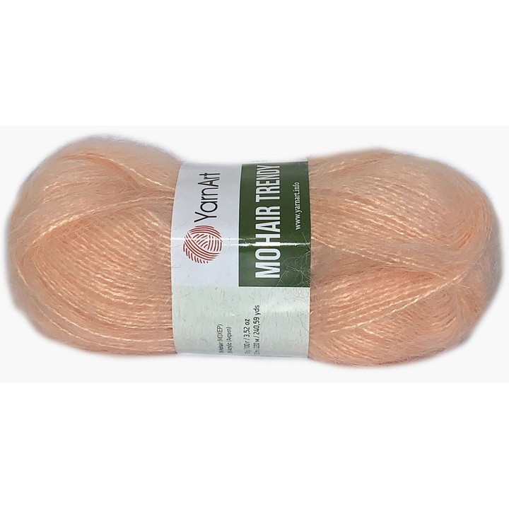 Garn Mohair Trendy YarnArt, 50% mohair, 50% acril, 100g, 220m, 5mm