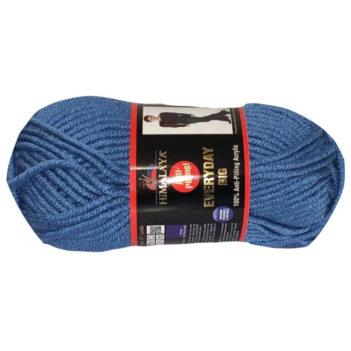 Fire textile Yarnart Everyday Big, 100% acril, 80m, 9mm, multicolor, set de 5 bucati