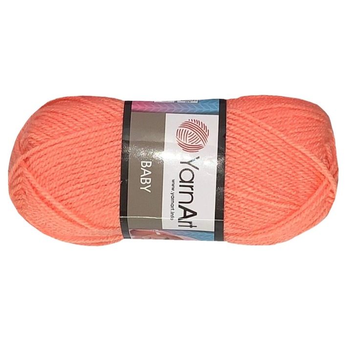 YarnArt textilszál, Babagyapjú, 150m, 50g, 3,5mm, Akril, narancs